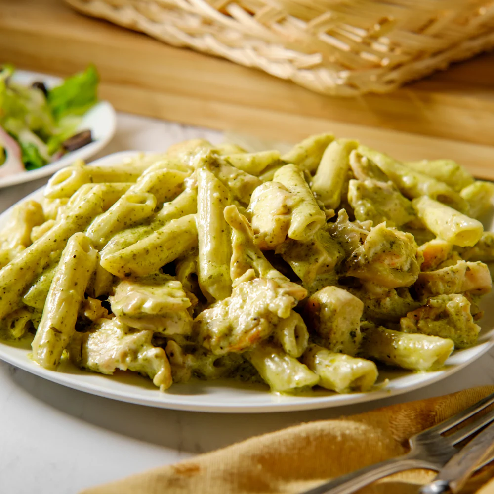 pasta pesto met kip